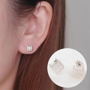 π New Silver Plated Batman Stud Earrings